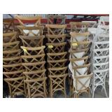(40) Brown Crossback Chairs...