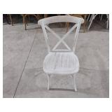 (40) Delta White Crossback Chairs...