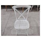 (40) Delta White Crossback Chairs...