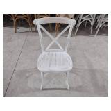 (64) Delta White Crossback Chairs...