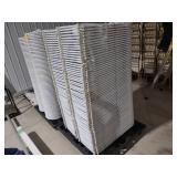 (128) Poly Folding Chairs...