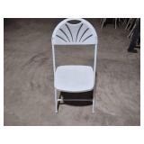 (102) Poly Folding Chairs...