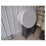 (8) Folding Bistro Tables, 31.5"...