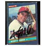 1986 Donruss Kent Hrbek In-Person Auto Card No. 70 Baseball Card