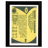 Barry Sanders RC 1989 Topps Traded #83T Rookie Football Card