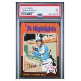 Hank Aaron PSA 5 1975 Topps #1 