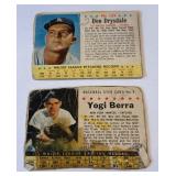 Yogi Berra and Don Drysdale 1961 and 1963 Post (Low Grade) Vintage Baseball 2 Card Lot