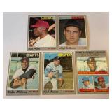 1970 Topps 5 Card Star Lot - Wilhelm, Allen, McCovey, Niekro, RBI Leaders - Vintage Baseball Cards
