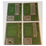 1974 Topps 4 Card Star Lot - Stargell, Robinson, Palmer, Carlton - Vintage Baseball Cards