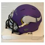 Alexander Mattison Signed Minnesota Vikings Mini Helmet with COA