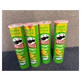 4 Containers Of Pringles Sour Cream And Onion