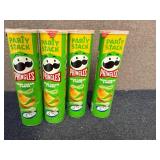 4 Containers Of Pringles Sour Cream And Onion