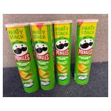 4 Containers Of Pringles Sour Cream And Onion