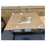 Pleasant Hearth Black Powder Coated Glass Fireplace Screen