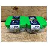 Sistema Nest It Meal 5-pc. Prep Food Storage Container with Lid Set (lot of 2)