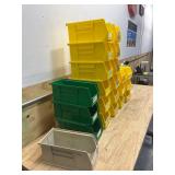 Various parts bins