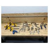 Various clamps and related