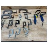 Various clamps and related