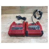Milwaukee Lot of 2- M18 Chargers