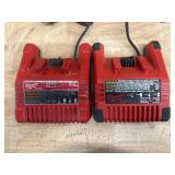 Milwaukee Lot of 2- M18 Chargers