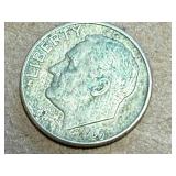 1948 Washington Quarter, 2 Silver Roosevelt Dimes & 1936 Buffalo Nickle