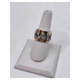 14K Gold Gemstone Ring- Size 8, 12.94 grams