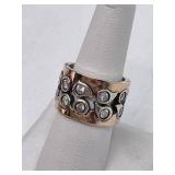 14K Gold Gemstone Ring- Size 8, 12.94 grams