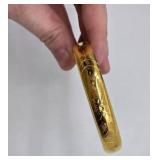 12K GF Bangle Bracelet- 6.75", 15.81 grams