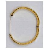 12K GF Bangle Bracelet- 6.75", 15.81 grams
