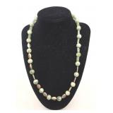 Sterling Silver, Jade, & Quartz Necklace- 44.21 grams