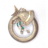 12K Regal Brooch Pin
