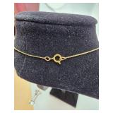 14K Loop Pendant Necklace- 1.37 grams