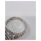 Barse Southwest Sterling Silver Turquoise Ring- Size 8.75