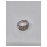 Sterling Silver Cubic Zirconia Ring- Size 6.5