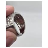 Sterling Silver Cubic Zirconia Ring- Size 6.5
