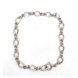 Sterling Silver Twist Chain Link Bracelet