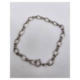 Sterling Silver Twist Chain Link Bracelet