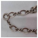 Sterling Silver Twist Chain Link Bracelet