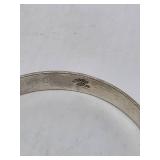 Taxco Sterling Silver Mexican Bangle Bracelet- 8"