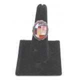 Relios Southwest Sterling Silver Inlaid Ring- Size 6.25
