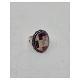 Relios Southwest Sterling Silver Inlaid Ring- Size 6.25