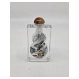 Very Rare Qing Dynasty Chinese Painted Glass Snuff Bottle