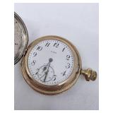 Antique Elgin Sterling Hunter Style Case Pocket Watch