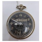 Very Rare Antique1929 Graf Zeppelin "21 Days Around the World" Pocket Watch
