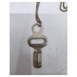 Antique Neiman Marcus Sterling Silver Skate Key