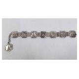 Antique Paris Landmark Souvenir Bracelet & Fob