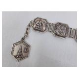 Antique Paris Landmark Souvenir Bracelet & Fob