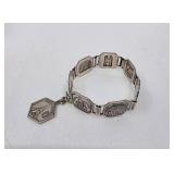 Antique Paris Landmark Souvenir Bracelet & Fob