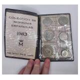 Vintage 1983 Spanish Pesta Coin Collection- King Juan Carlos I