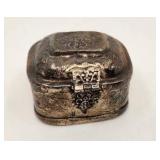 Very Cool Antique Silver Trinket Box - 78.86g